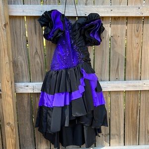 Black & purple long dress by Paris Sport Club. Size 5/6